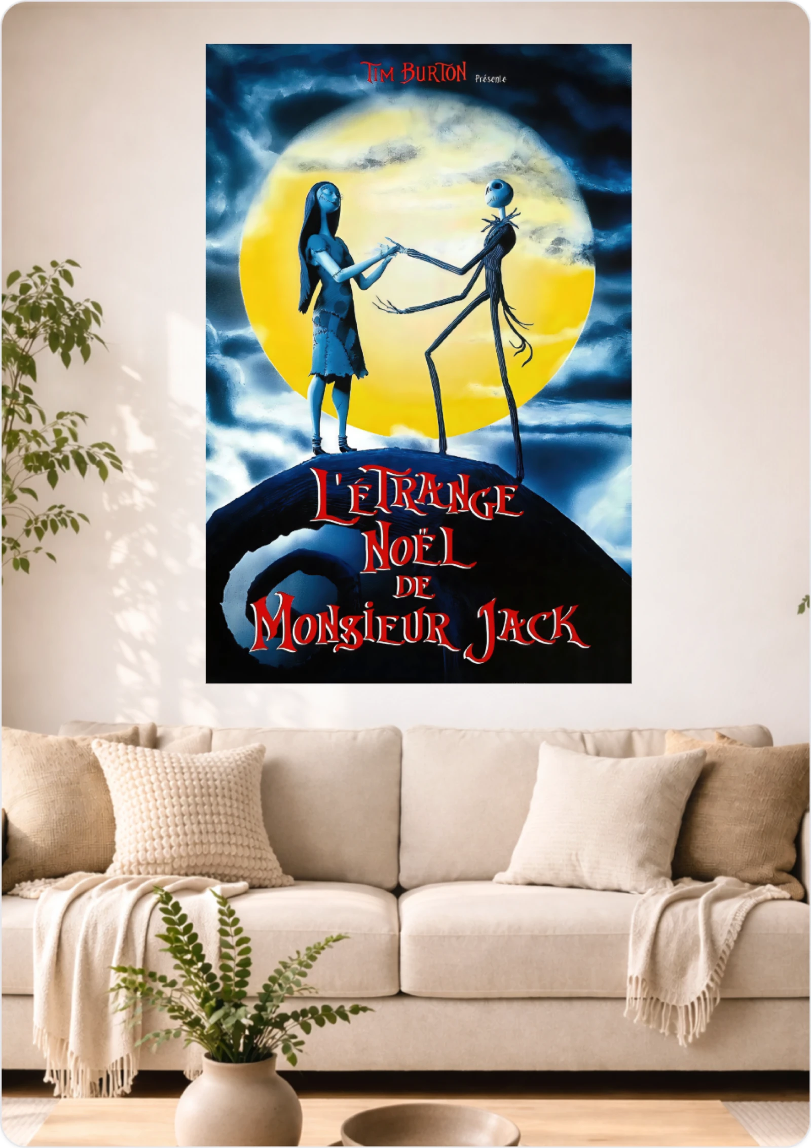 Affiche L’Étrange Noël de Monsieur Jack – La Magie de Tim Burton | Format A3 (29,7 x 42 cm)